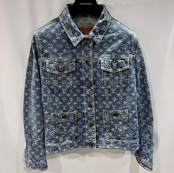 BRAND楓月 LOUIS VUITTON 路易威登 經典 原花 單寧 牛仔外套 夾克 服飾 #40