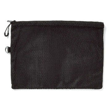 muji無印良品聚酯纖維雙拉鍊袋s/黑10x13.5cm  10x13.5cm  黑