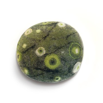 羊毛石坐墊凳，地墊 - 苔蘚模型