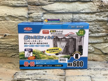 【西高地水族坊】水族先生Mr.Aqua 超薄型外掛過濾器 MR 600