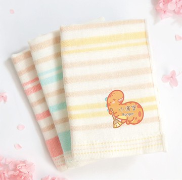 MIT燙印手帕紗布巾【異特龍愛清潔】一組3入