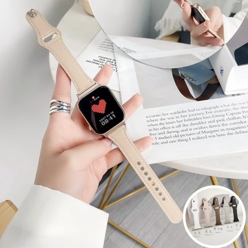 [雙11限定] apple watch s11錶帶 SE 3 Ultra 3 錶帶 蘋果錶帶 小蠻腰皮革反扣