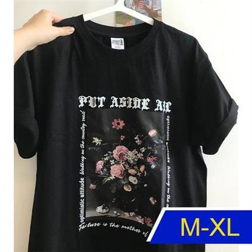 【韓國K.W.】心思細膩天絲棉花版好氣色上衣(休閒/T恤/印花/小香風/中大尺碼)