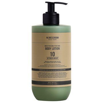 W.DRESSROOM 保濕香氛身體乳 No.10 October Woody 舒適中性木質香 植物油  500ml  1瓶