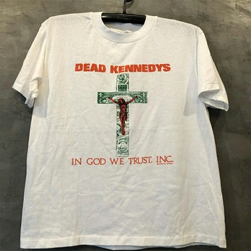 歐美Dead Kennedys重金屬搖滾朋克風樂隊潮牌短袖十字架印花T恤男