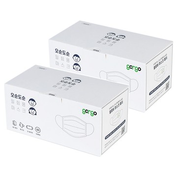gorgo 拋棄式口罩 成人用 L  白色  50片  2盒