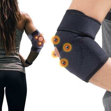 最推👍【生命磁】石墨烯 4000高斯磁石遠紅外線 強效促進循環溫感護肘（1隻左右都可戴）負重 網球肘 高爾夫球肘 運動 肘關節保護 媽媽手