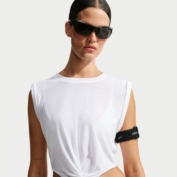 NikeSKIMS Performance Cotton Blend Women's Cropped Twist Tank Top