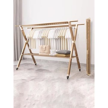 晾衣架落地折疊室內家用陽臺戶外移動防風涼曬被子衣服架子神器桿