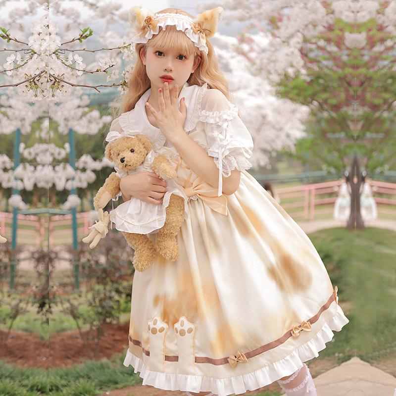 【SZ'】ロリータドレス　Sサイズ BHC スワンレイク ロリータ ドレスセット FN723