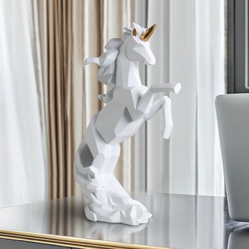 獨角獸擺件辦公室桌面客廳電視柜書房創意現代簡約樣板房裝飾品