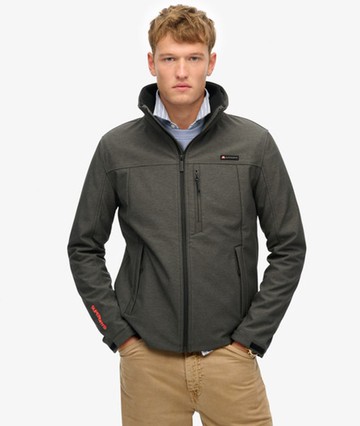 Superdry Men's Marl Ripstop Trekker Jacket Grey Size: L
