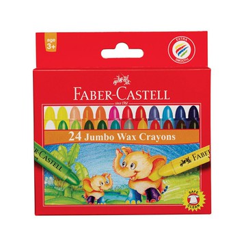 FABER-CASTELL 輝柏 大象粗芯蠟筆 24色 /盒 120039【APP滿額下單10%點數(單一帳號最高5000點)】1/31止