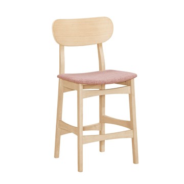 直人木業-PHOEBE實木吧椅-洗白色