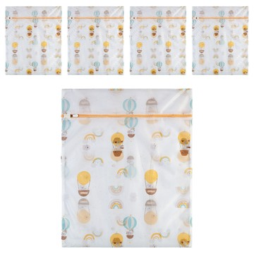 加厚細網氣球洗衣袋 50 x 60 5個  1組  熱氣球 白色