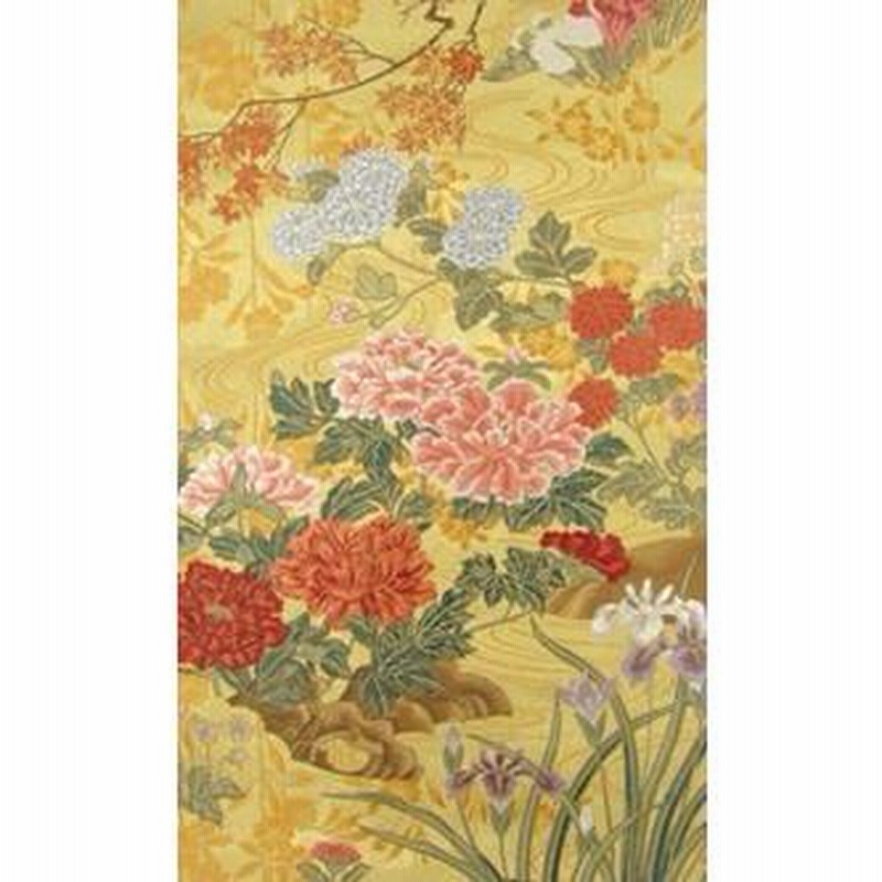 袋帯　金　艶めく繊細な金　四季花　流水 フォーマル 正絹 西陣袋帯 本金四季の花 | LINEブランドカタログ