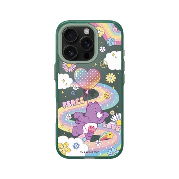 iPhone 16 Pro Clear 憂墨綠 - Care Bears - 翱翔天際
