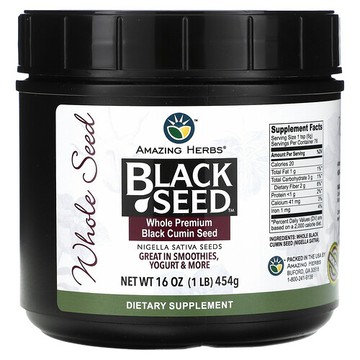 Amazing Herbs, 黑籽，全優質黑種草籽，16 盎司（454 克）