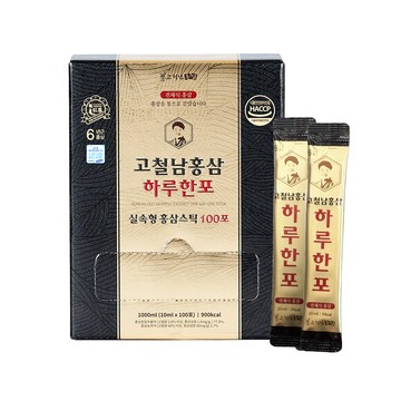 高鐵男 紅蔘黃金飲100入禮盒(韓國原裝/附提袋/威品嚴選/台灣總代理公司貨)