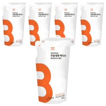 THE LOEL 抗菌濃縮天然洗潔精 補充裝 含小蘇打 適用於嬰兒奶瓶及餐具 400ml  5包