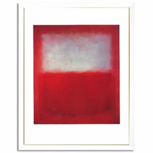 アートフレーム Interior art MARK Rothko White over Red