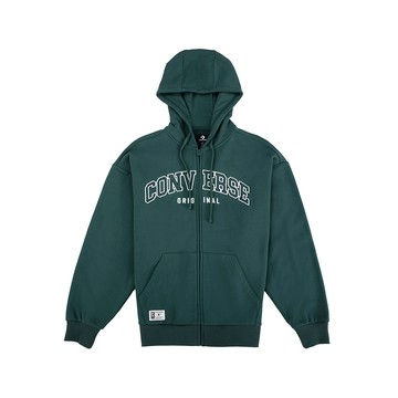 Converse Retro FZ FT Fleece Top 男款 綠色 復古 全拉鍊 外套 UCJ085-F8G