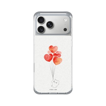 iPhone 17 Pro Max ClearX (MagSafe 兼容) 霜透灰 - 爽爽貓 Song Song Meow by SECOND - 愛心氣球