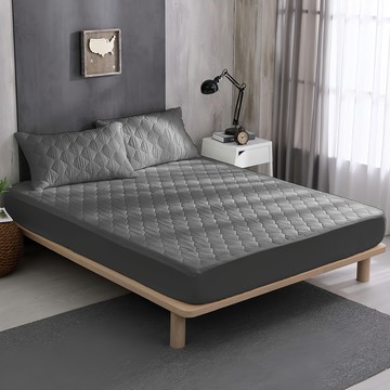 Ishur 伊舒爾 防潑水鋪棉保潔墊  深灰色  單人  保潔墊