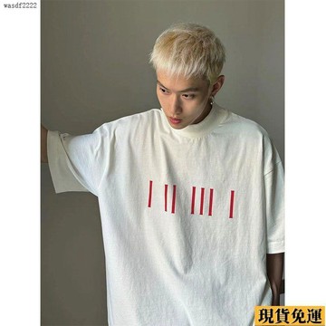 ✨臺灣發✨ 美式復古重磅印花  短袖  T恤男高街潮流寬鬆百搭 夏季 ins休閒半袖 上衣
