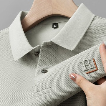 【臺灣出貨】POLO衫男 秋冬季厚款男士長袖t恤 翻領寬鬆POLO衫 中青年男裝打底衫上衣秋衣
