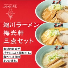 旭川ラーメン冷凍梅光軒3種セット