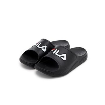 FILA PLUMPY SLIDE 中性拖鞋-黑 4-S334A-001