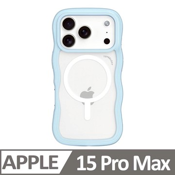 iPhone 15 Pro Max 6.7吋 BLAC雲朵波波MagSafe iPhone手機殼 天使藍