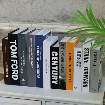 假書 擺件簡約家居客廳書櫃道具書盒酒櫃創意軟裝仿真書裝飾品【備貨迎好年】