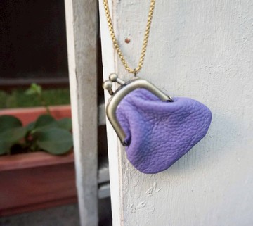 Sienna真皮項鍊口金小荷包