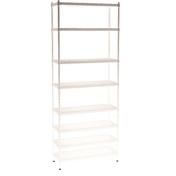 [客尊屋]粗管/沖孔/35x90x225hcm 白騎士沖孔 八層架白騎士