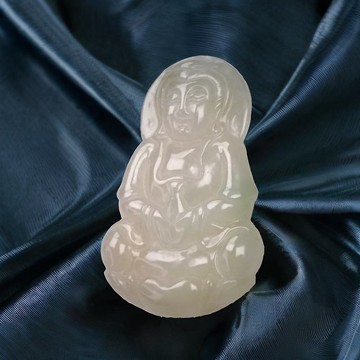 冰種翡翠觀音菩薩 | 天然緬甸玉翡翠A貨 | 送禮