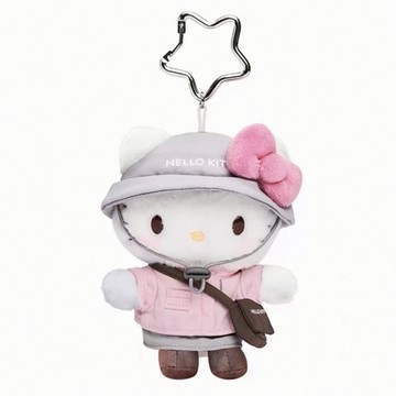 SANRIO 三麗鷗 春日露營系列 絨毛吊飾 漁夫帽