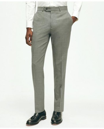 Brooks Brothers Men's Explorer Collection Slim Fit Wool Suit Pants | Grey | Size 35 30
