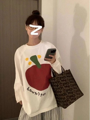 長袖T卹女春秋季新款小眾設計感韓版ins寬鬆打底衫上衣