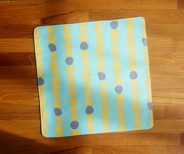 限量訂製款=日本棉布手帕=北歐簡約風=手繪圓點=湖水綠