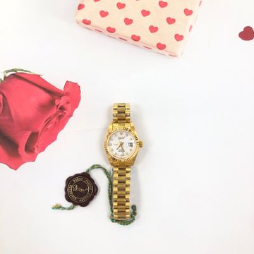 Ogival 愛其華 公司貨 尊容金貝殼面 機械腕錶-女錶(30328LK)36mm