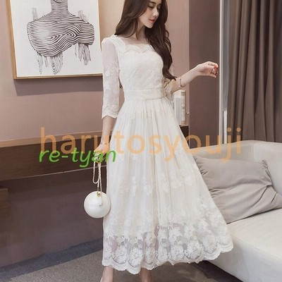 ロングドレス白ワンピース結婚式ドレスレディースマキシ丈ワンピース演奏会イブニングドレスaラインエンパイアパーティードレス30代40代大人オシャレ 通販 Lineポイント最大get Lineショッピング