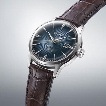 SEIKO 精工錶 Presage 4R35-01T0U(SRPK15J1) Cocktail Time 調酒師系列日期指針機械腕錶 藍色面 40.5mm _SK037