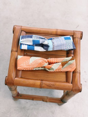 手作交叉髮帶 /  幾何圖形 兩色