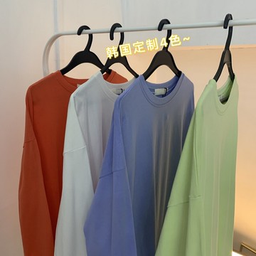 質量贊 短袖t恤女F-3夏季新款寬松韓版純色百搭圓領閨蜜裝上衣