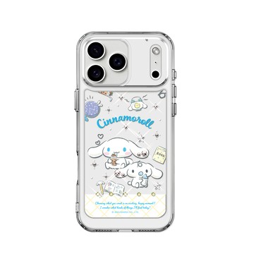 APBS 三麗鷗 iPhone 18/17/16/15/14/13/12系列 防震雙料水晶彩鑽手機殼-悠閒大耳狗
