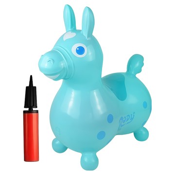 Rody 跳跳馬 Set  義大利經典玩具  適合3歲以上兒童  粉藍色  1個