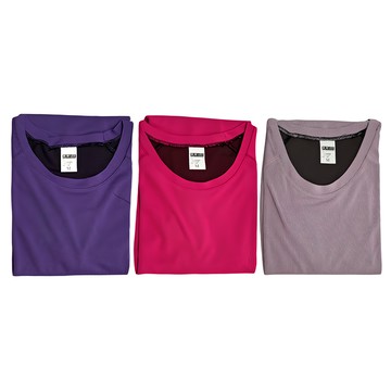 MI MI LEO 國際時尚保暖內著3件組  男版M  亮桃色 + 亮紫色 + 淺粉芋