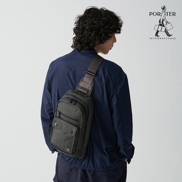 PORTER INTERNATIONAL - 低調奢華MELODY單肩包 - 靜謐灰